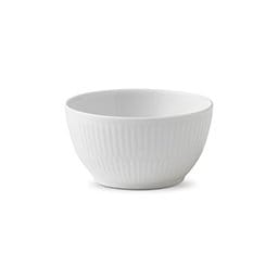 White Fluted sugar bowl, 15 cl Royal Copenhagen