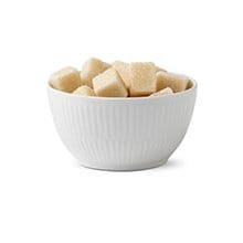 White Fluted sugar bowl - 15 cl - Royal Copenhagen
