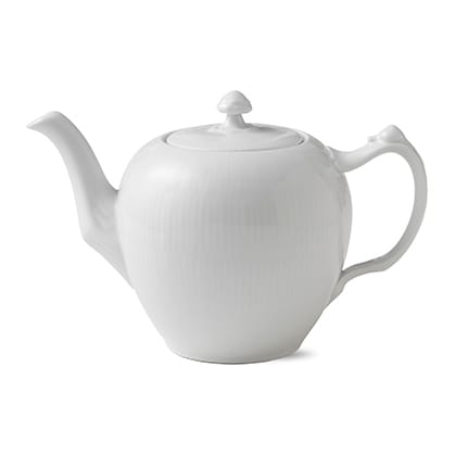 White Fluted teapot - 100 cl - Royal Copenhagen