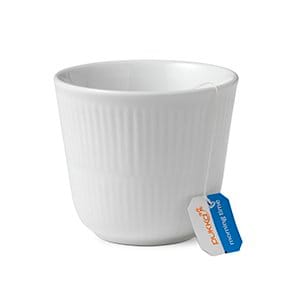 White Fluted thermal mug - 26 cl - Royal Copenhagen