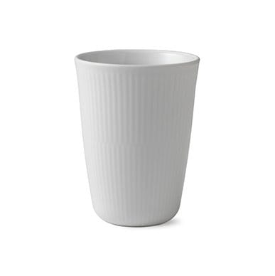 White Fluted thermal mug - 39 cl - Royal Copenhagen