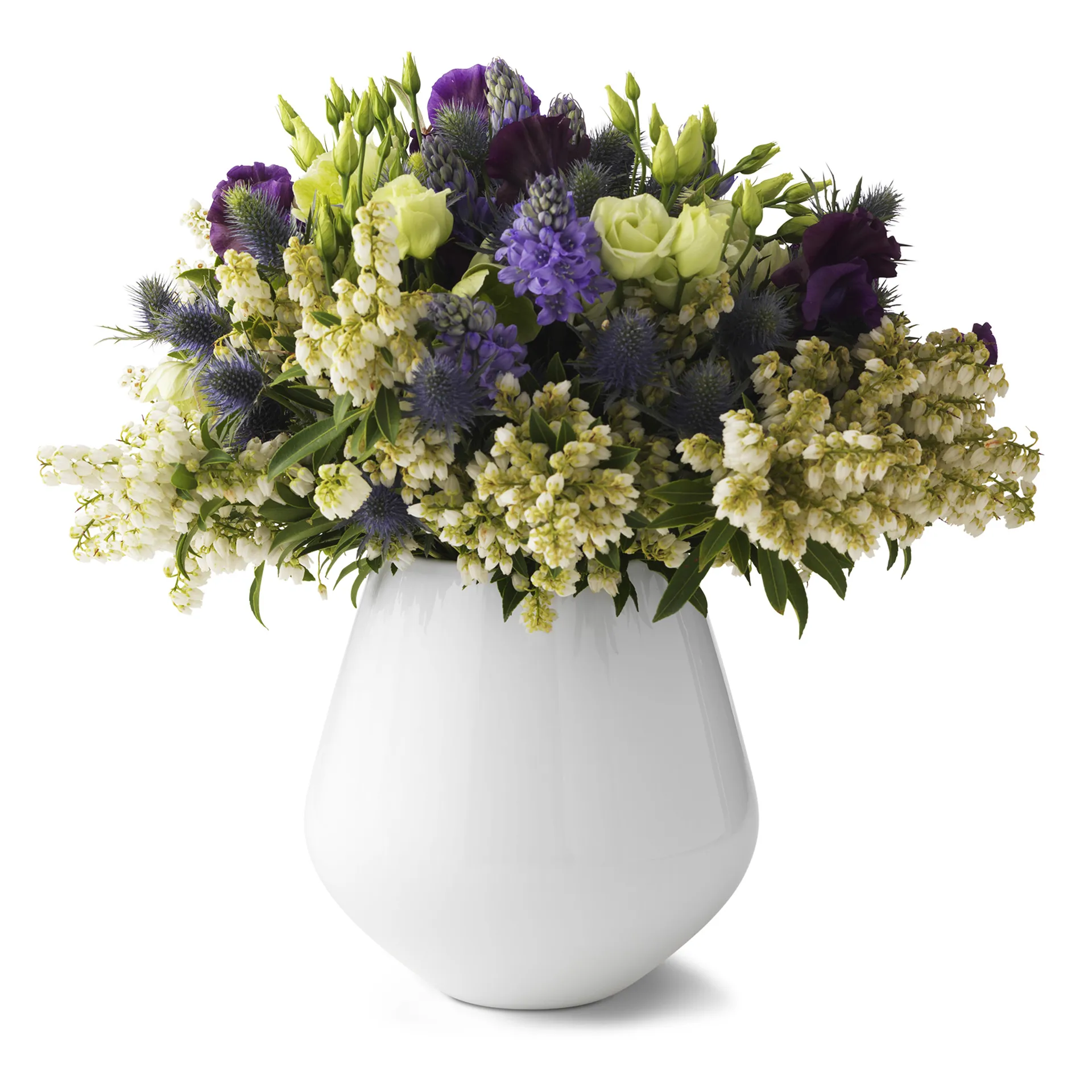 White Fluted vase, 20.5 Royal Copenhagen