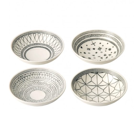 Charcoal Grey bowl set 4 pieces, 4 pieces Royal Doulton