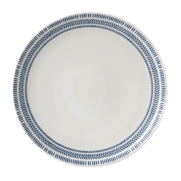 Dark Blue Chevron plate, 28 cm Royal Doulton