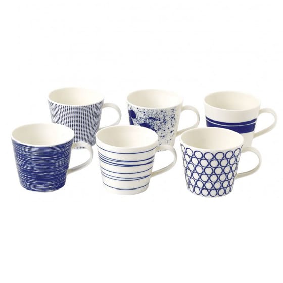 Pacific mug blue 6 pieces - large - Royal Doulton