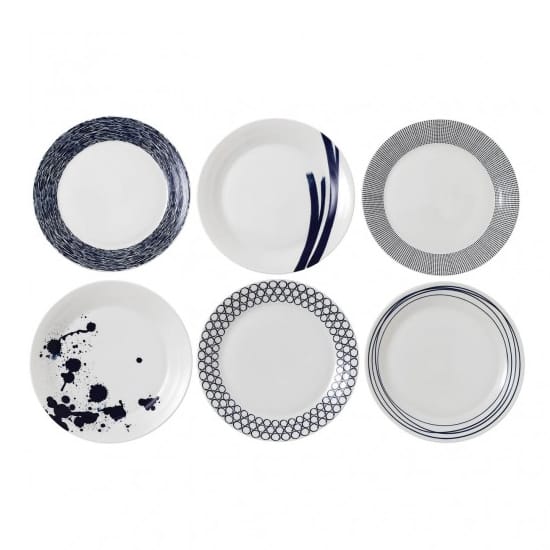 Pacific plate blue 6 pieces - 28 cm - Royal Doulton