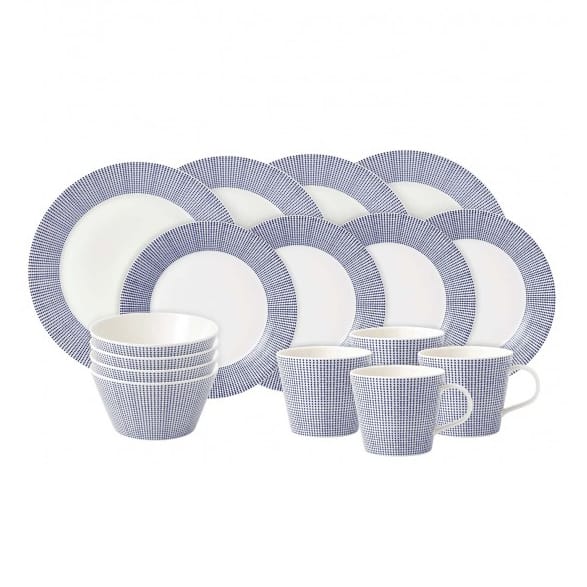 Pacific plate set 16 pieces - dot - Royal Doulton