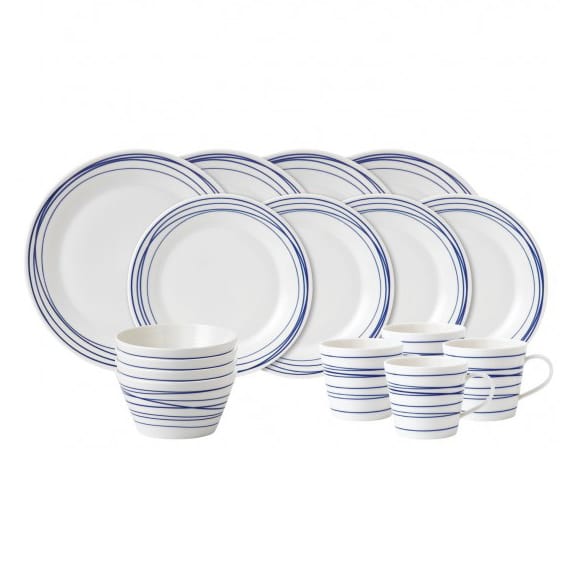 Pacific plate set 16 pieces - lines - Royal Doulton