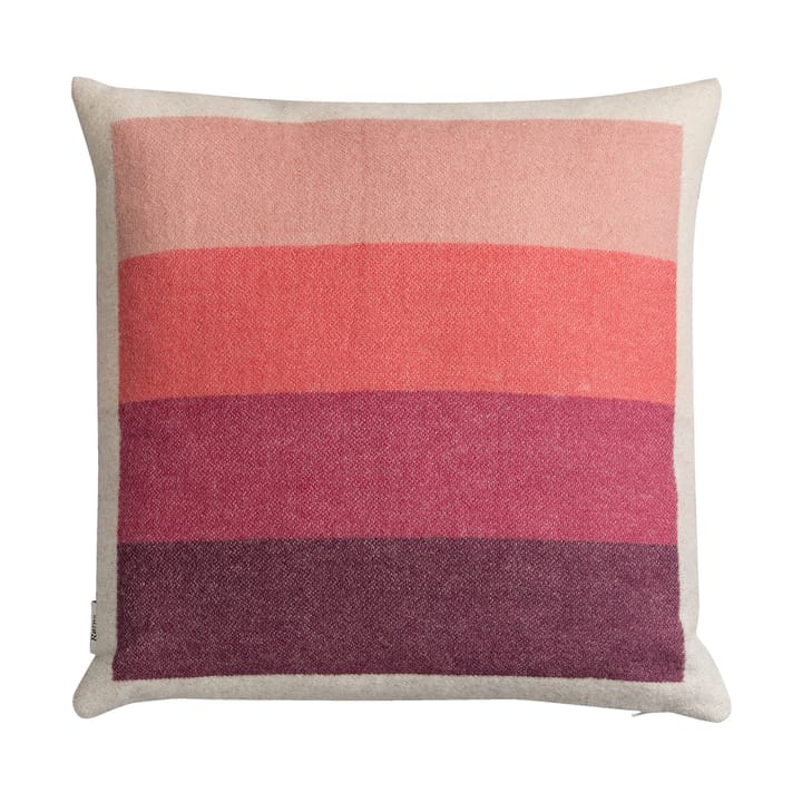Åsmund bold cushion 50x50 cm - Pink-green - Røros Tweed