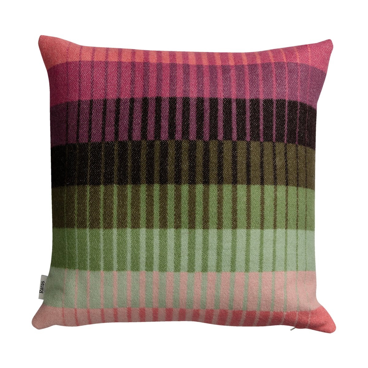 Roros Tweed Åsmund gradient cushion 50x50 cm Pink-green