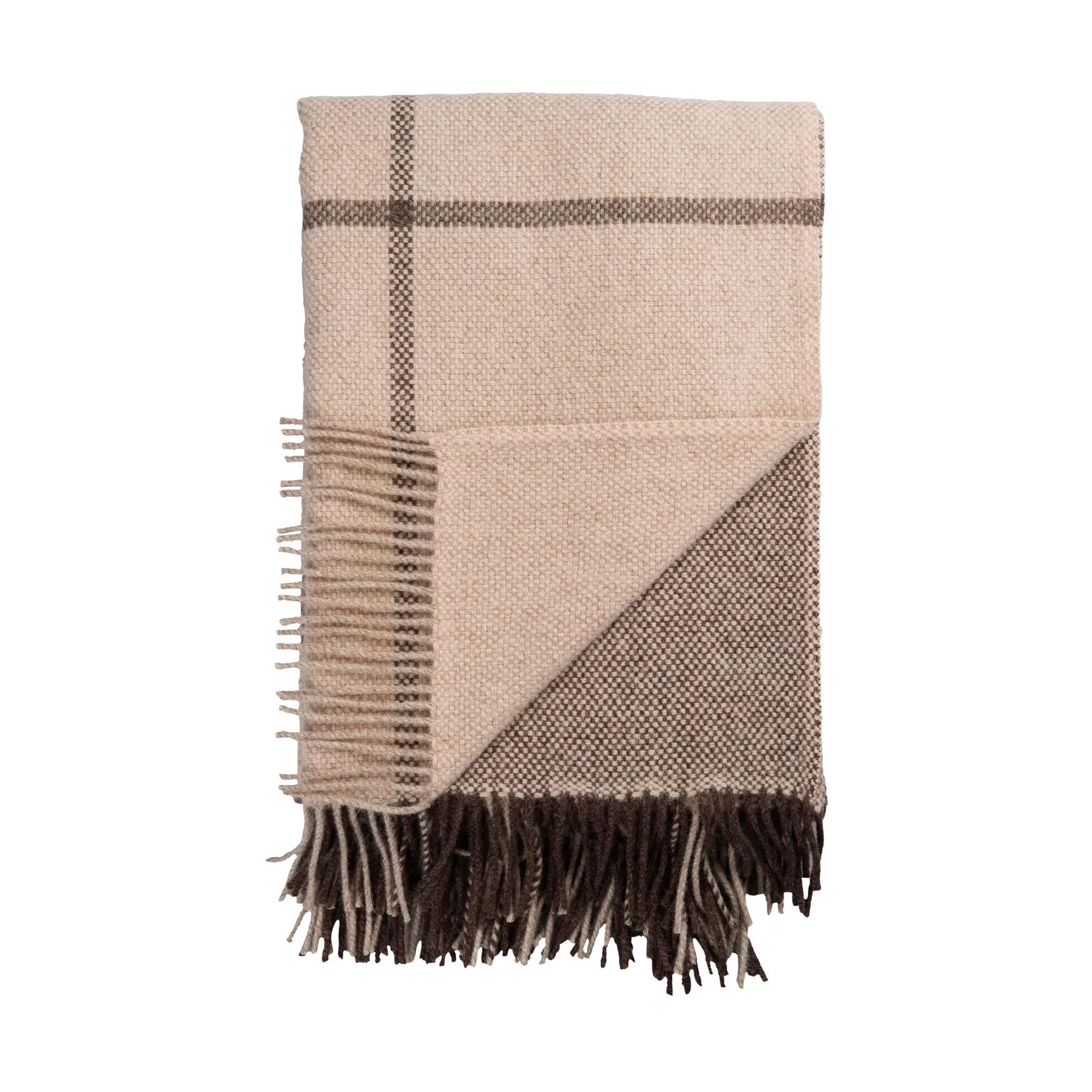 Filos throw 145x220 cm, Brown Røros Tweed