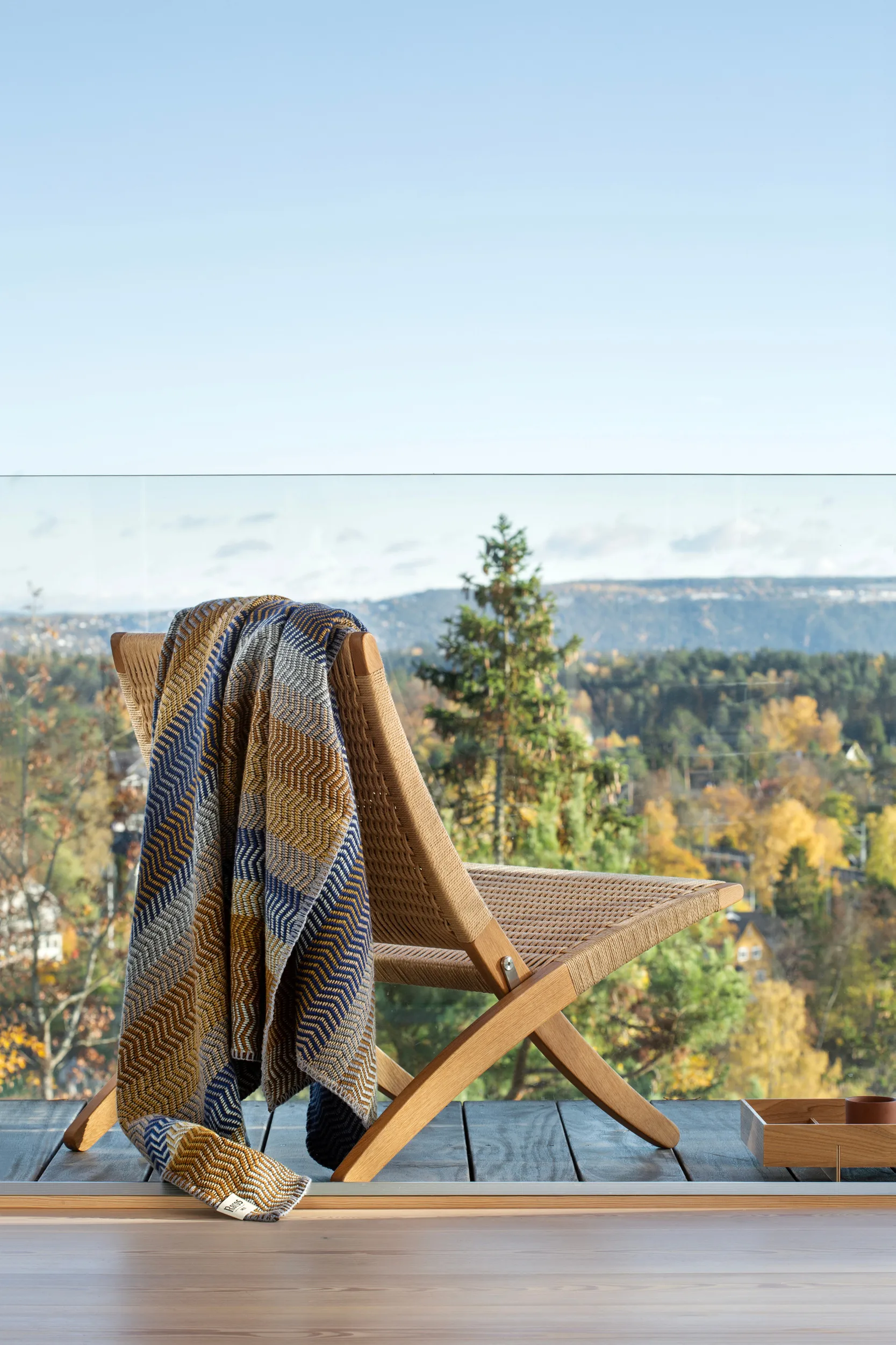 Fri blanket 150x200 cm, November view Røros Tweed