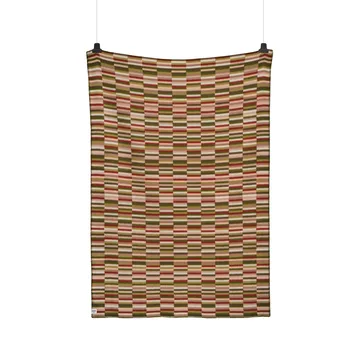 Ida blanket 135x200 cm - Olive burgundy - Røros Tweed