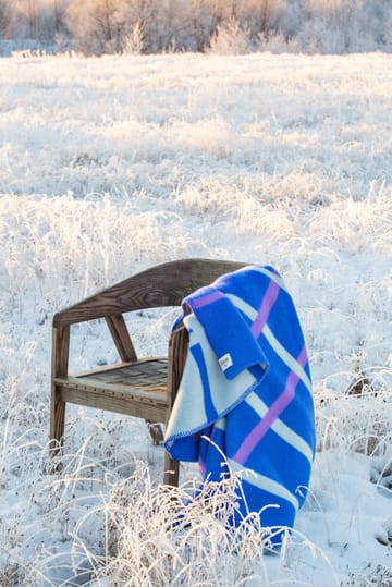 Knut blanket 135x200 cm - Blue - Røros Tweed