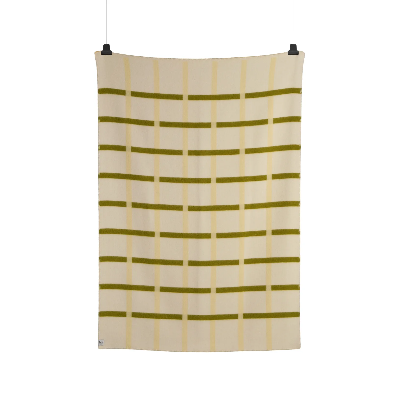 Knut blanket 135x200 cm, Lime Røros Tweed