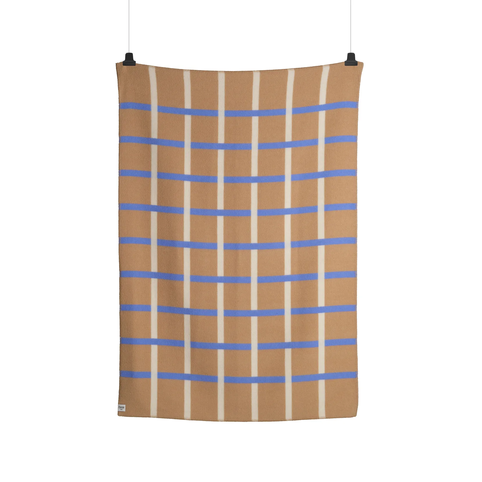 Knut blanket 135x200 cm, Taupe Røros Tweed