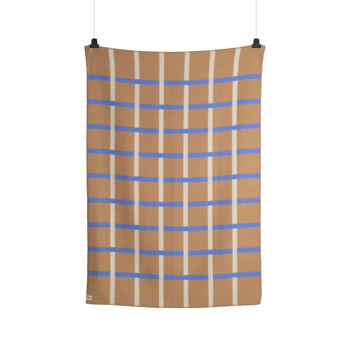 Røros Tweed Knut blanket 135x200 cm Taupe | Scandinavian Design | Wool blankets & throws | Brown
