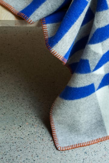 Kvam blanket 135x200 cm - Blue - Røros Tweed