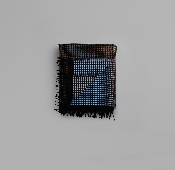 Lofoten throw 150x210 cm, Blue-mule Røros Tweed