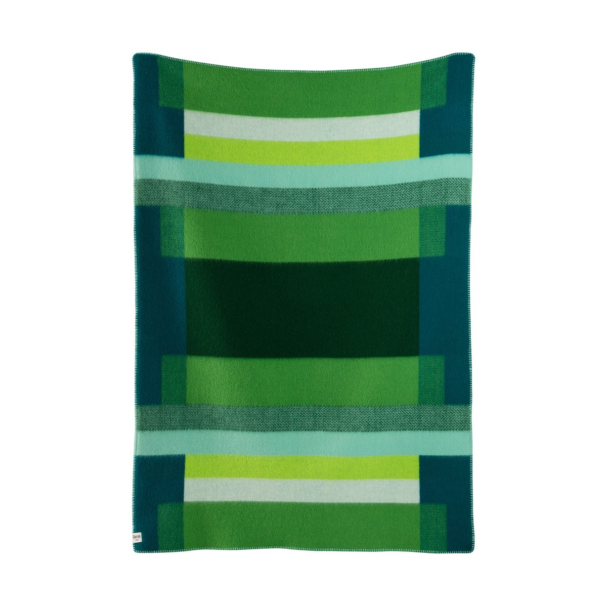 Roros Tweed Mikkel blanket 135x200 cm Green | Scandinavian Design | Wool blankets & throws | Green