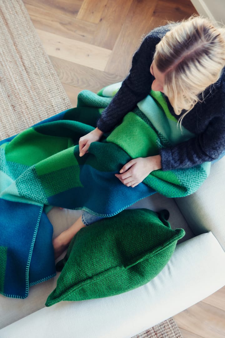 Mikkel blanket 135x200 cm - Green - Røros Tweed