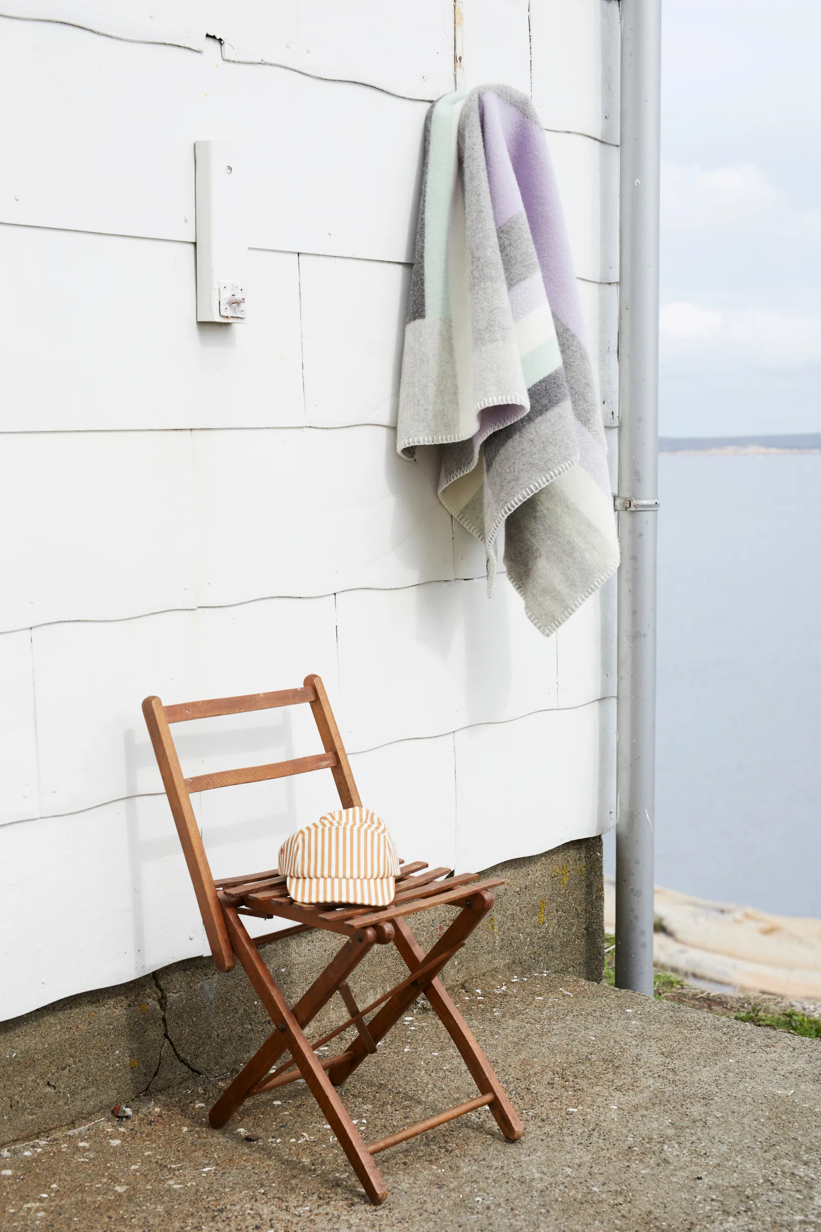 Mikkel blanket 135x200 cm, Grey Røros Tweed