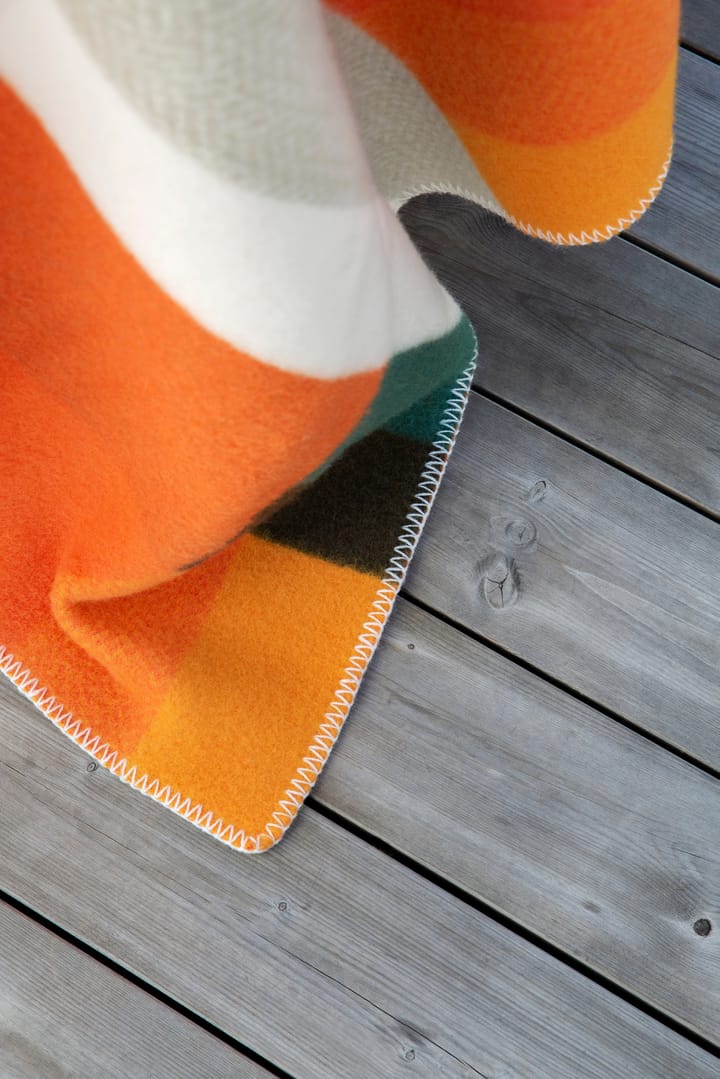 Mikkel blanket 135x200 cm - Orange - Røros Tweed