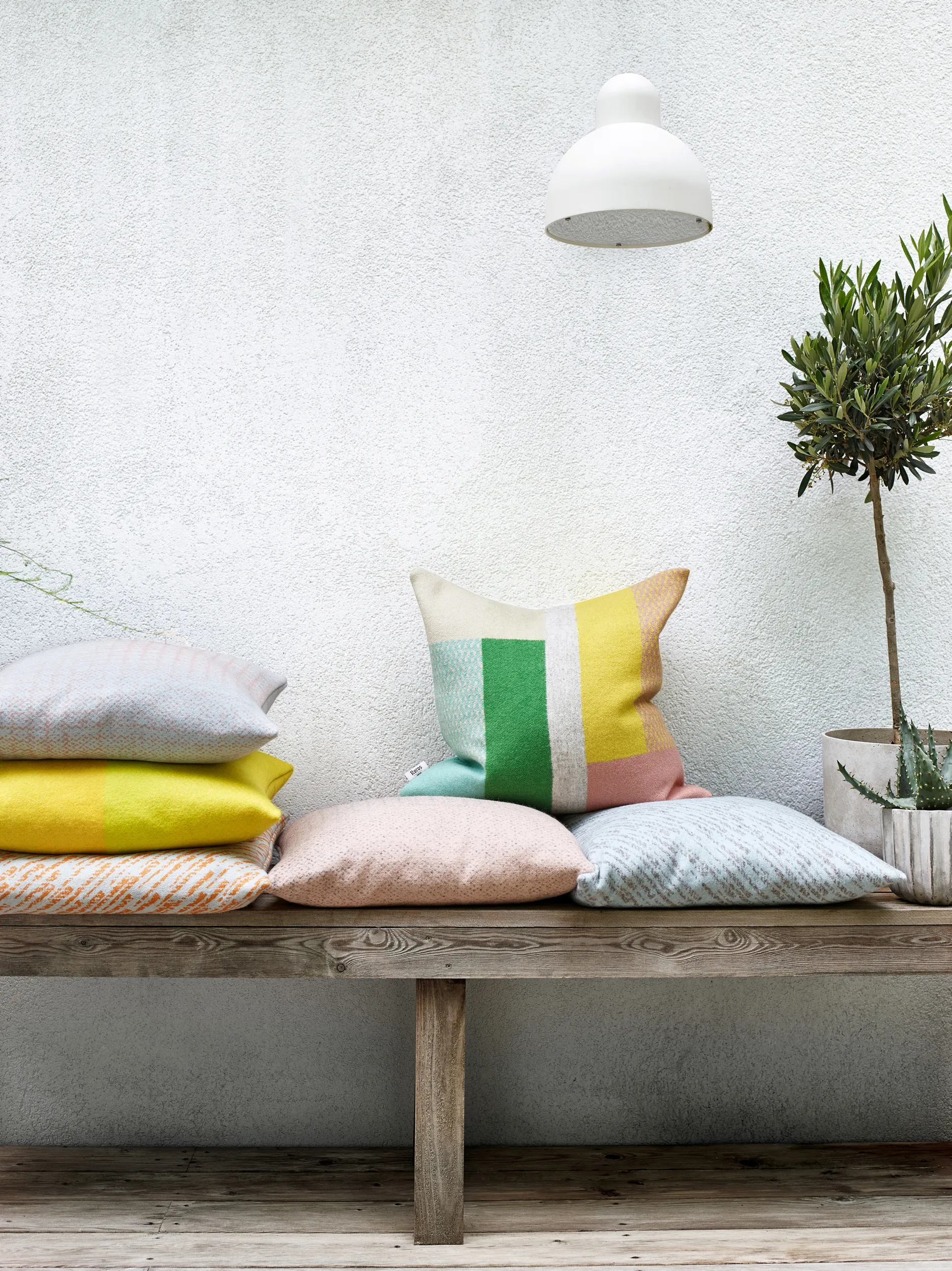 Mikkel cushion 50x50 cm, Pastel Røros Tweed