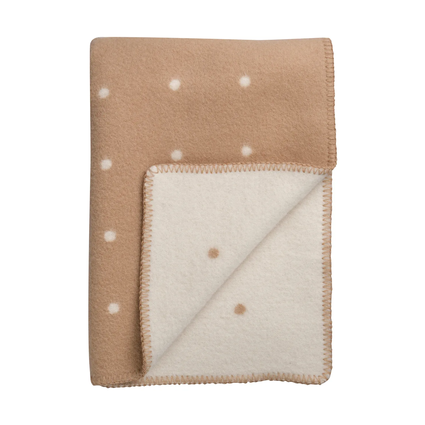 Pastille blanket 135x200 cm, Mushroom Røros Tweed