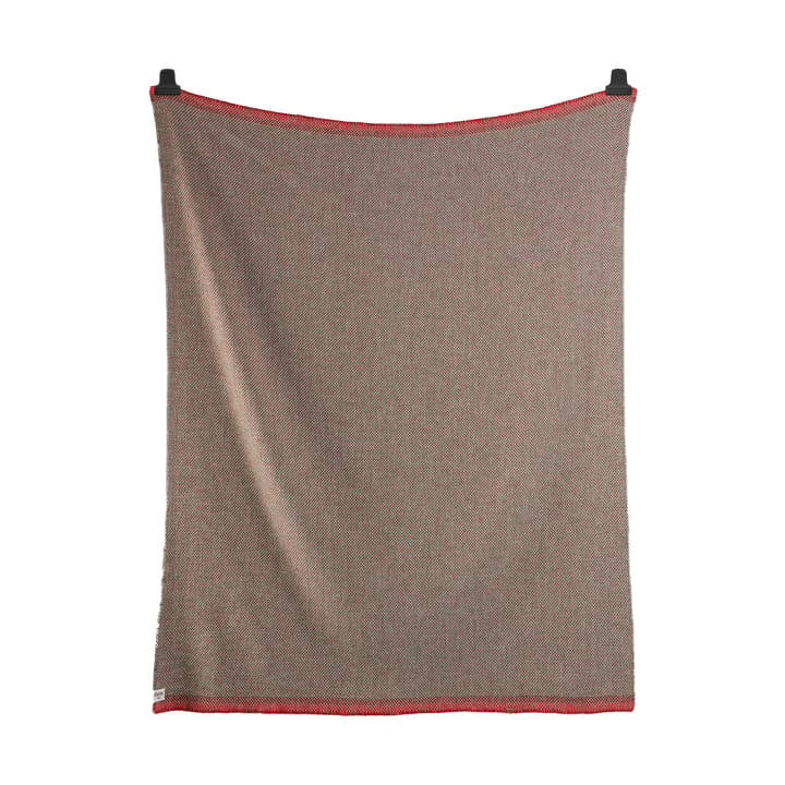 Una blanket 150x200 cm - Green-red - Røros Tweed