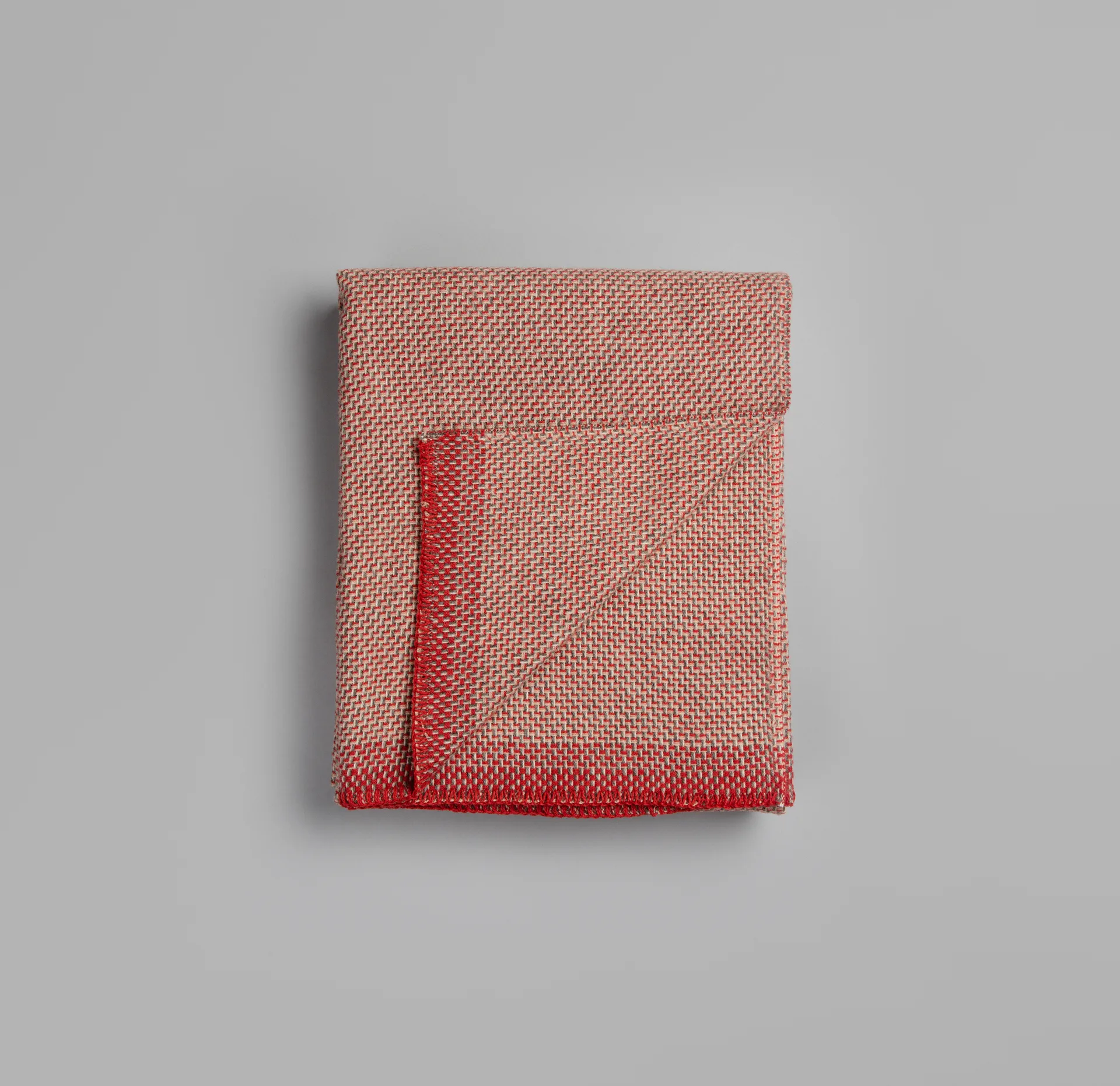 Una blanket 150x200 cm, Light red Røros Tweed