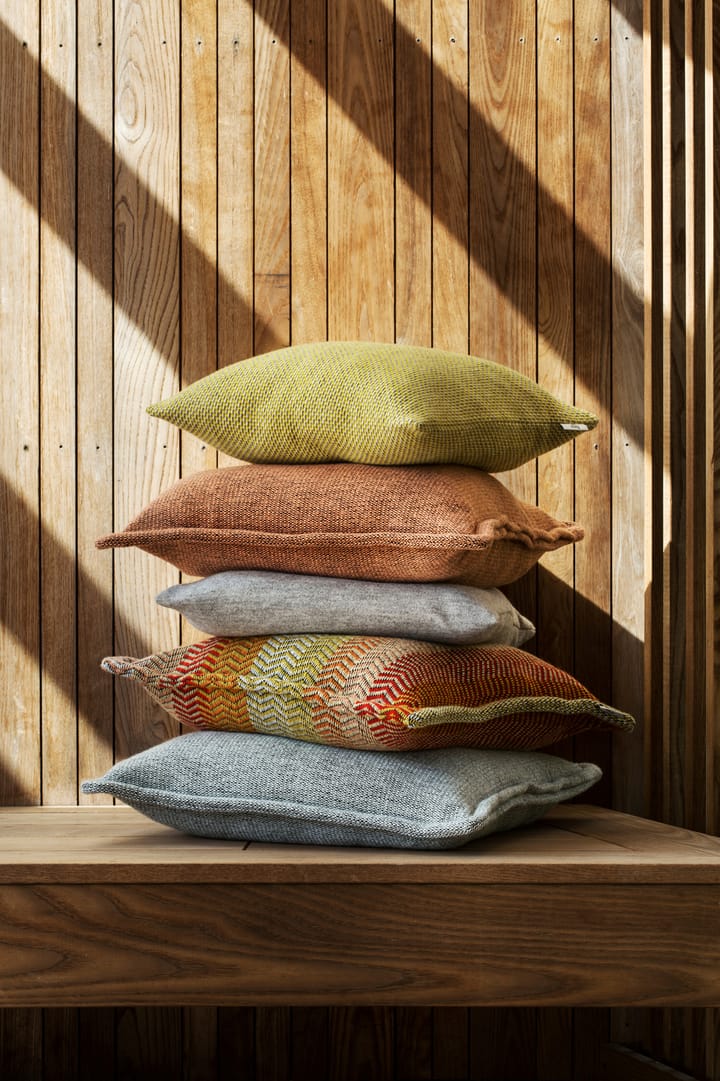 Una cushion 50x50 cm - Ochre - Røros Tweed
