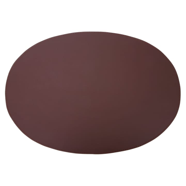 Ørskov placemat leather oval 47x34 cm - brown - Ørskov