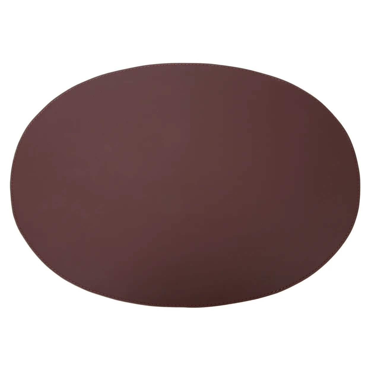 orskov placemat leather oval 47x34 cm brown | Scandinavian Design | Placemats | Brown