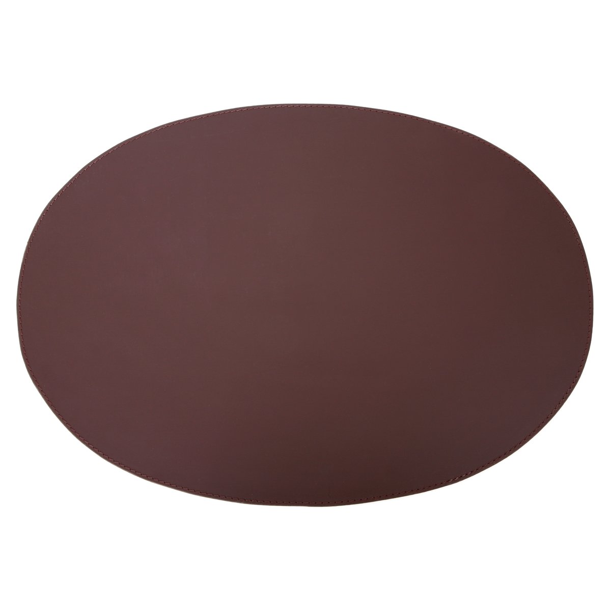 orskov placemat leather oval 47x34 cm brown | Scandinavian Design | Placemats | Brown
