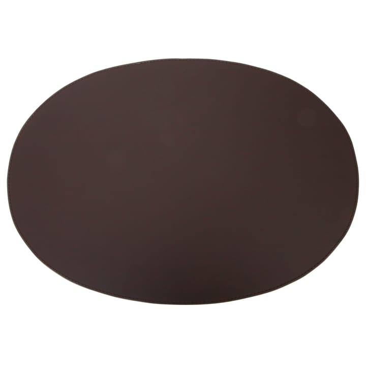 Ørskov placemat leather oval 47x34 cm - Chocolate - Ørskov