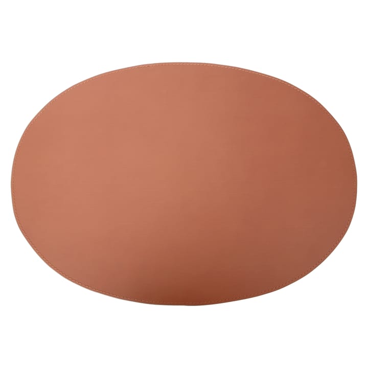 Ørskov placemat leather oval 47x34 cm - Cognac - Ørskov