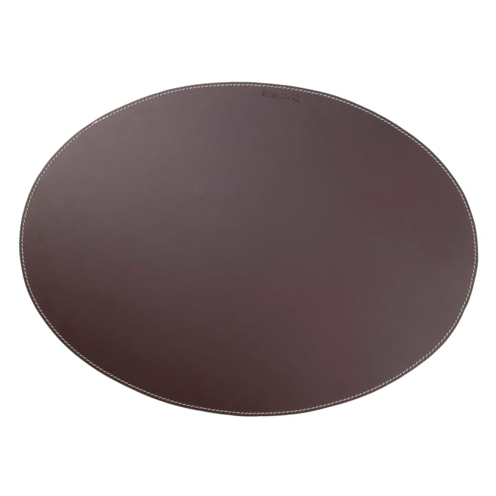 Ørskov placemat leather oval - brown - Ørskov