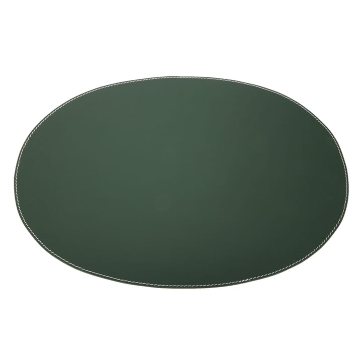 Ørskov placemat leather oval - dark green - Ørskov