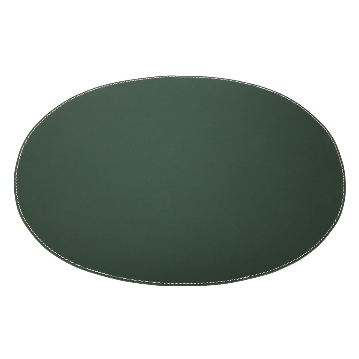 orskov placemat leather oval dark green | Scandinavian Design | Placemats | Green