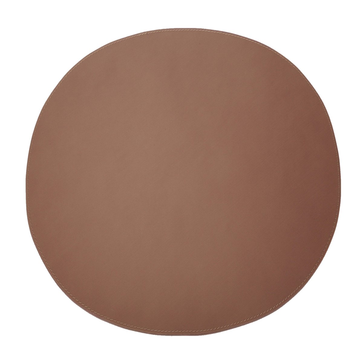 orskov placemat leather round cognac | Scandinavian Design | Placemats | Brown