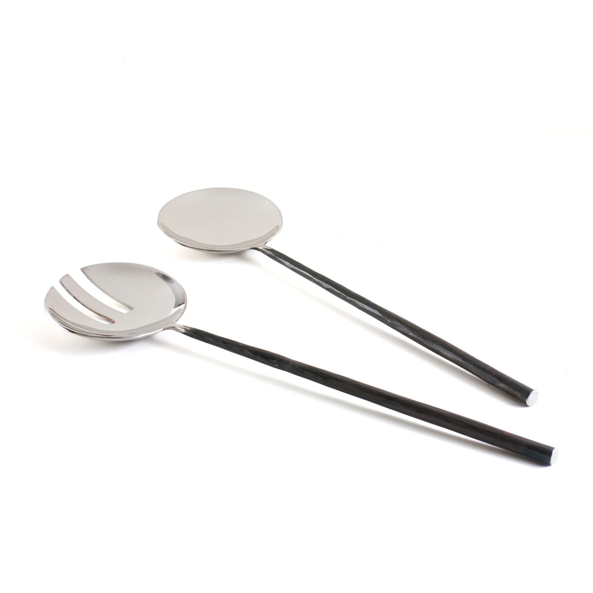 orskov salad set black-steel | Scandinavian Design | Salad servers | Silver-coloured