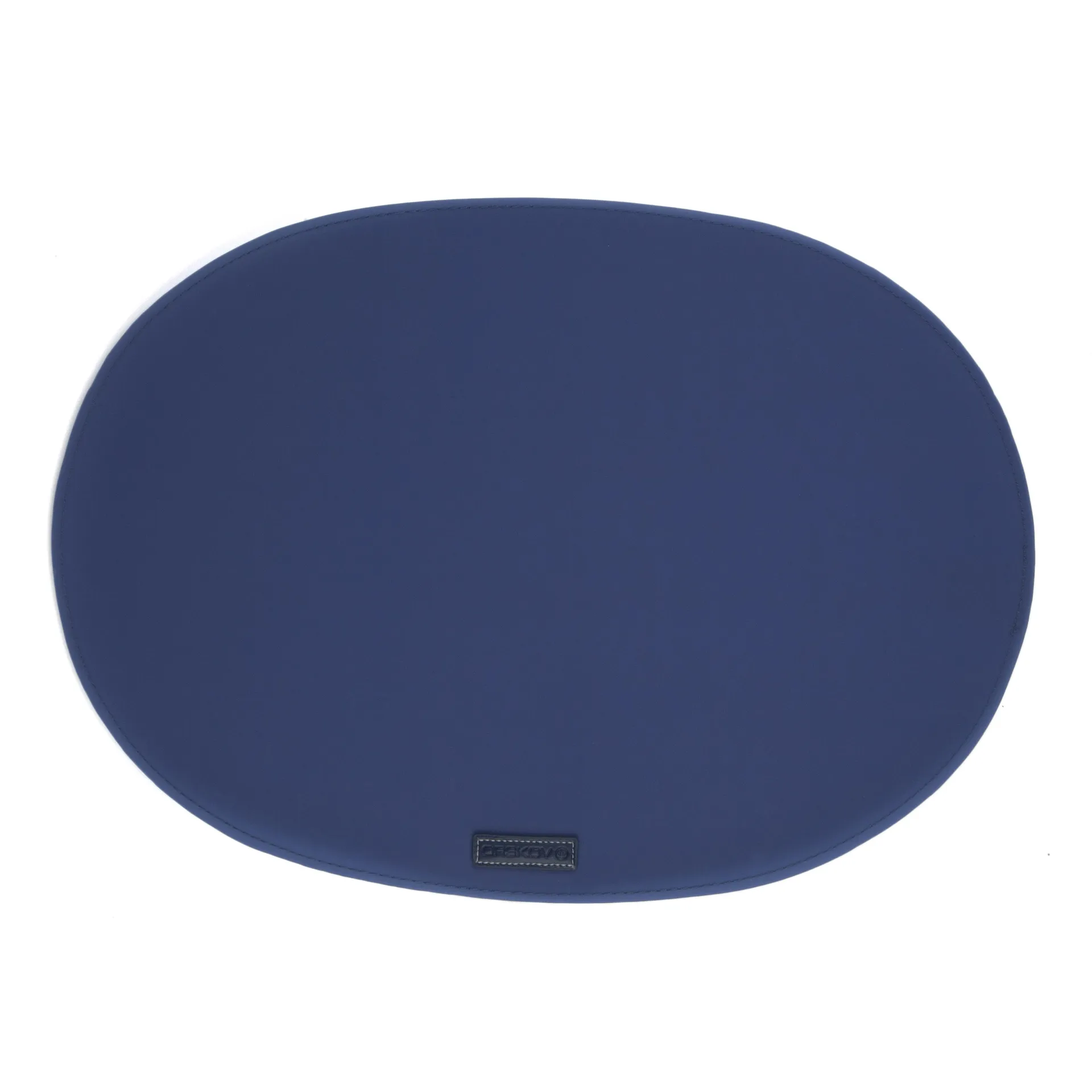 Rubber place mate oval, navy blue Ørskov
