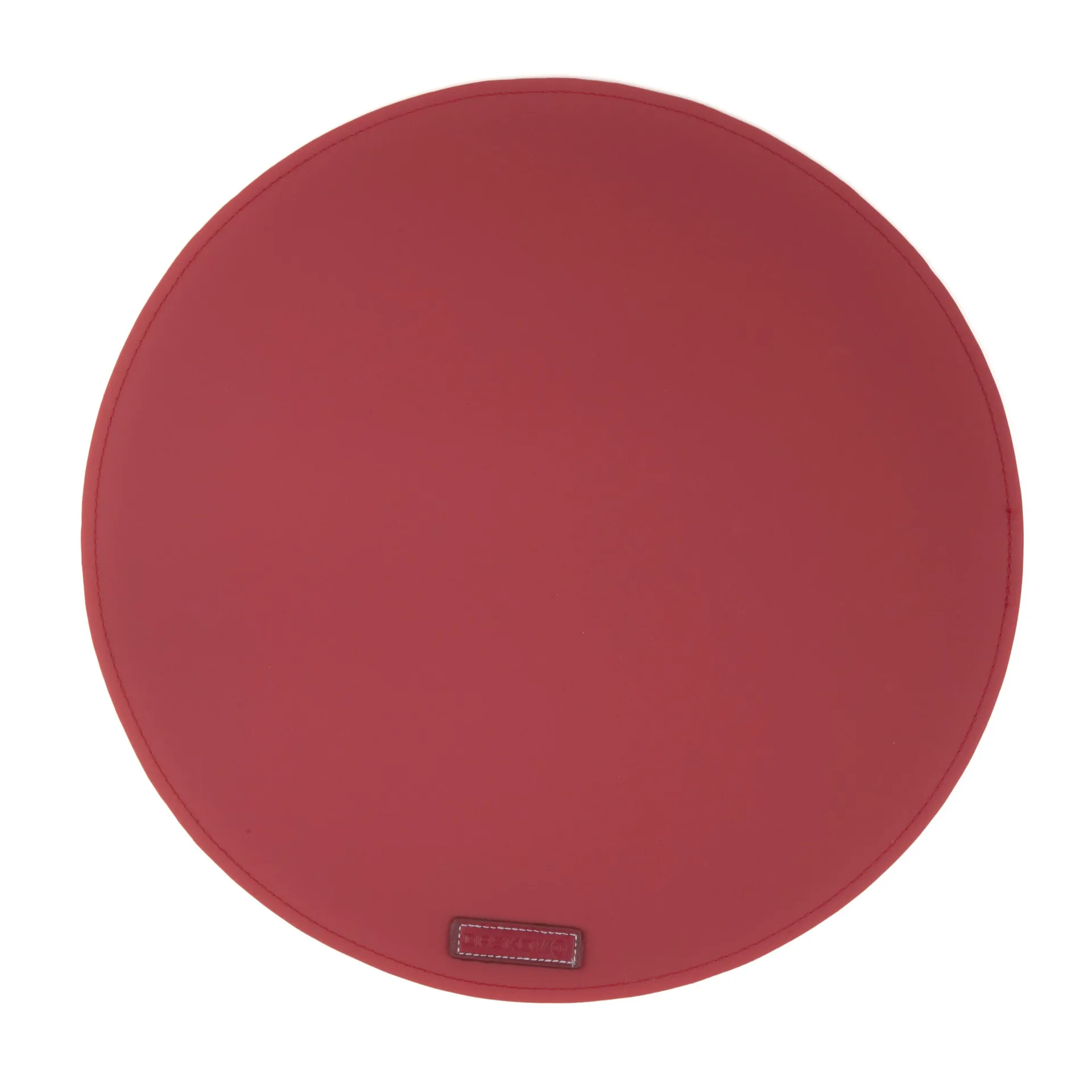 Rubber placemat round, red Ørskov