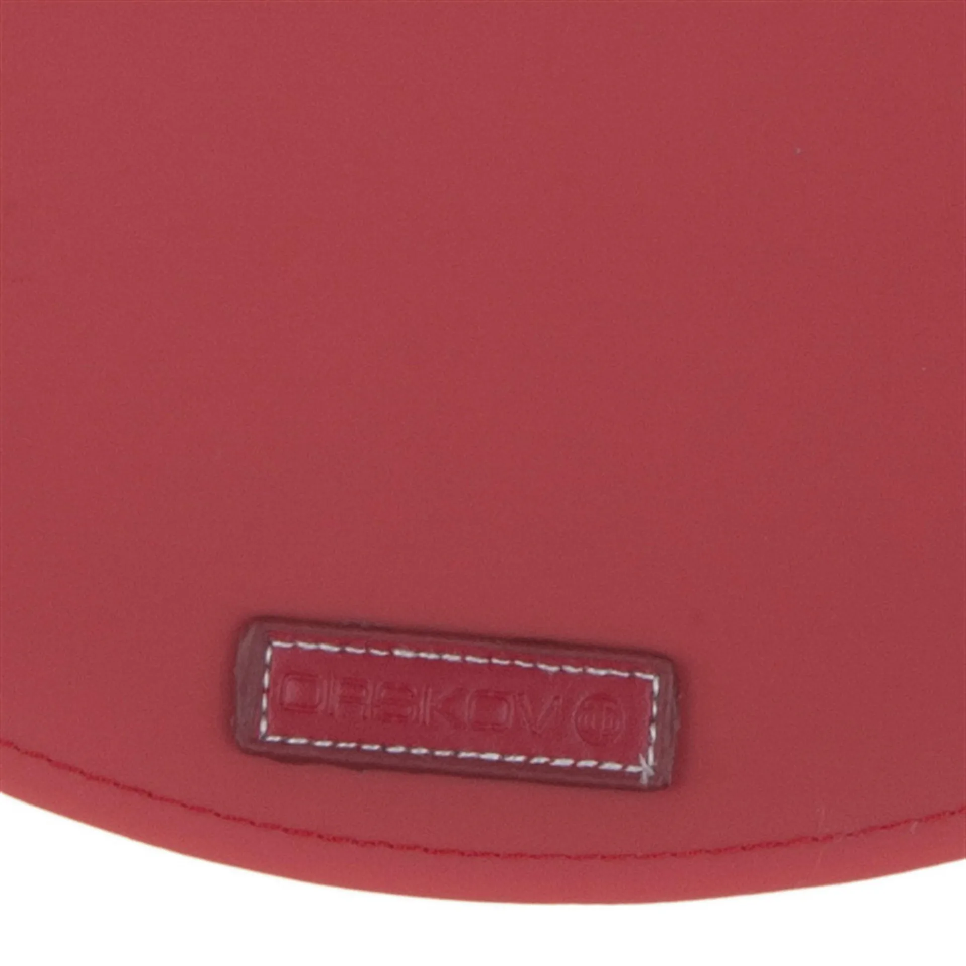 Rubber placemat round, red Ørskov