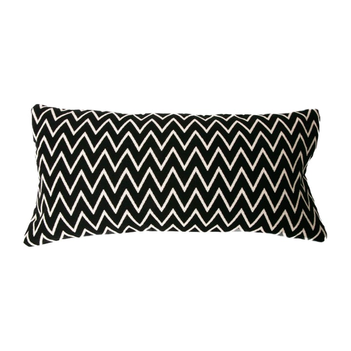 Zigzag cushion cover 30x60 cm - black - Ørskov