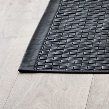 Calf Leather Tuscany rug  65x135 cm - matte black - Rug Solid
