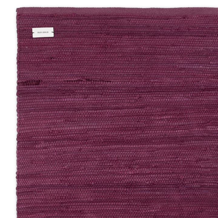 Cotton rug 140x200 cm - bold raspberry (darkpink) - Rug Solid