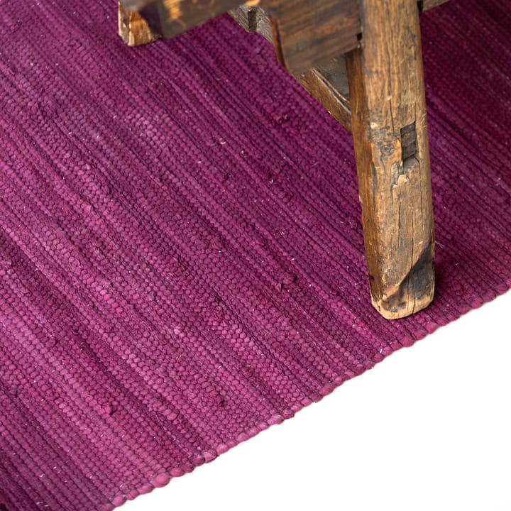 Cotton rug 140x200 cm - bold raspberry (darkpink) - Rug Solid