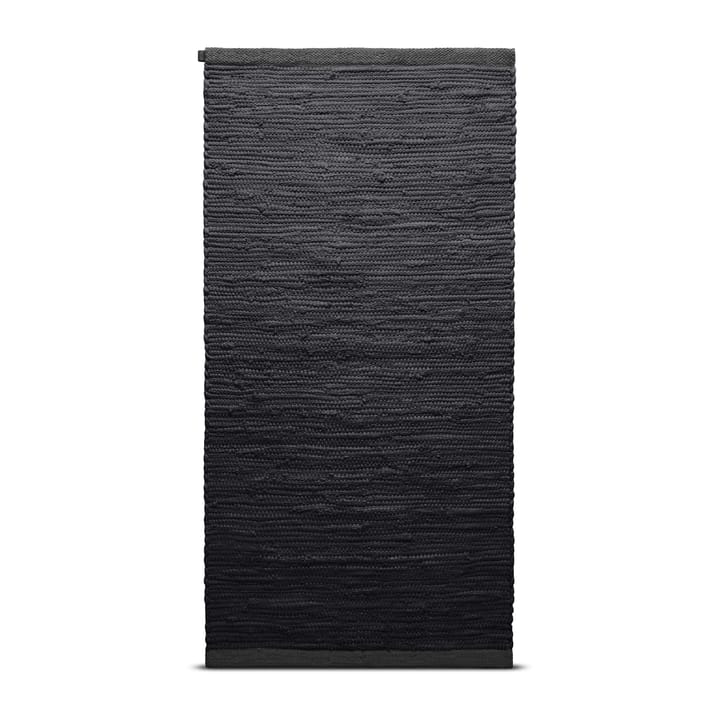 Cotton rug 140x200 cm - Charcoal - Rug Solid